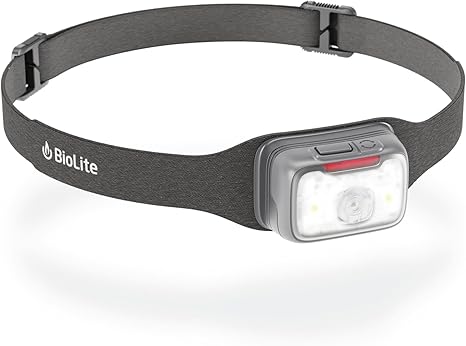 BioLite Range 500 Waterproof, Fast-Charging Rechargeable Headlamp, Midnight Grey, 500 Lumens, USB-C Charging, 100m Beam, 200 Hour runtime